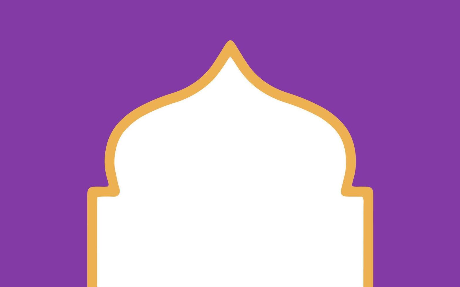 Ramadhan Mubarak Frame Background Illustration vector