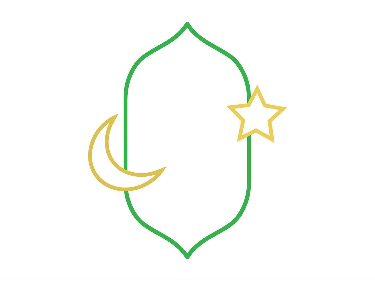 Ramadan Mubarak Frame Background Illustration vector