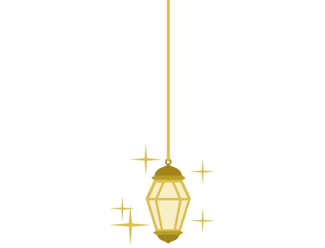 Eid Al Fitr Lantern Background vector