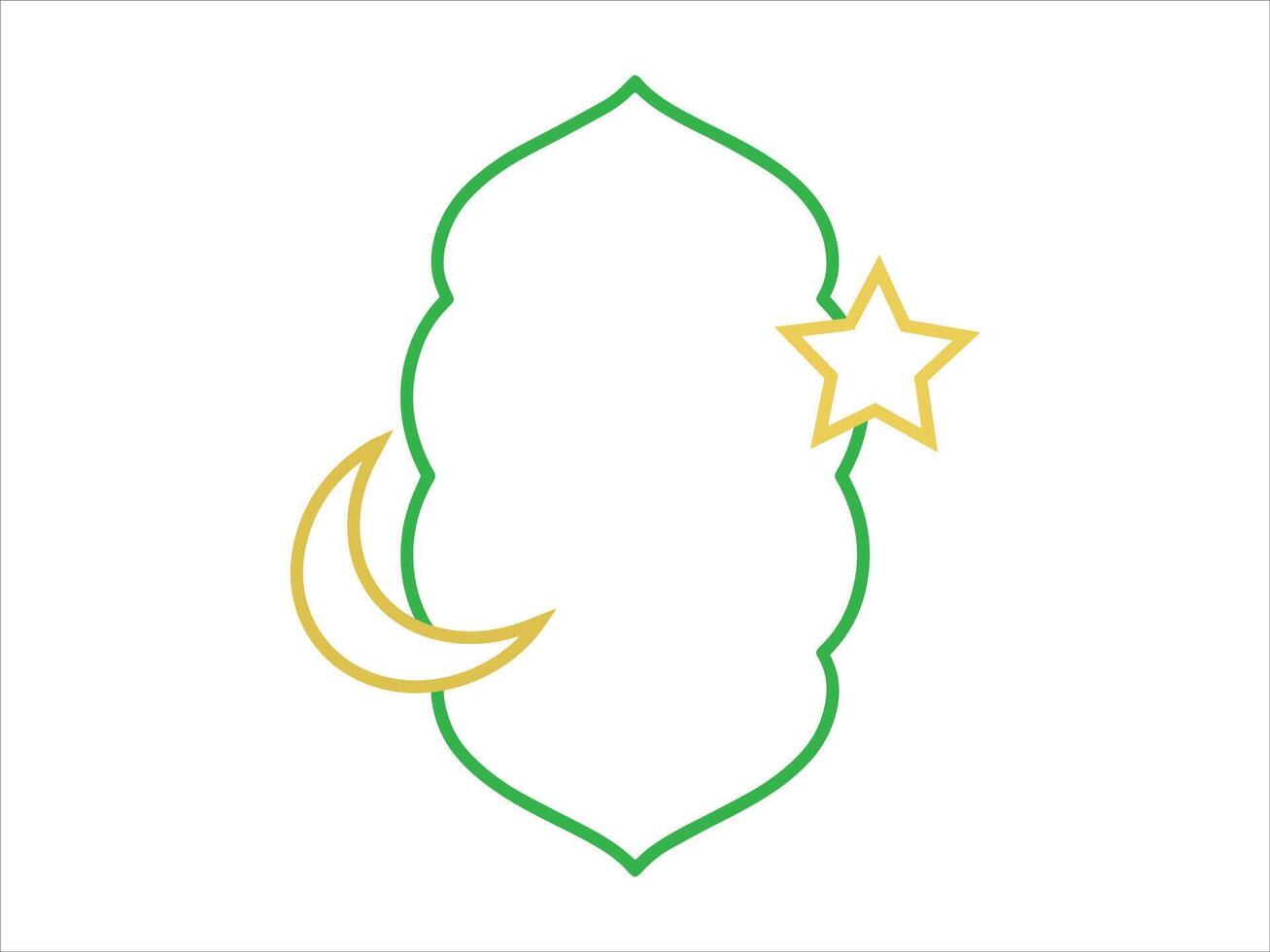 Eid Al Fitr Frame Background vector