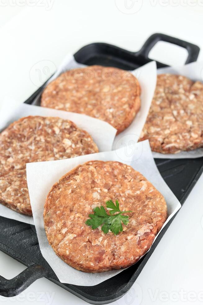 Homemade Beef Burger Patty photo