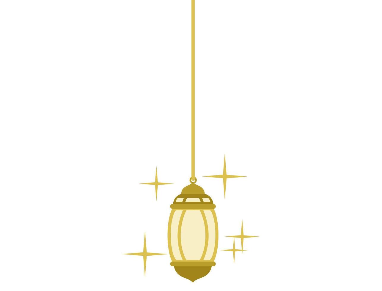 Eid Al Fitr Lantern Background vector