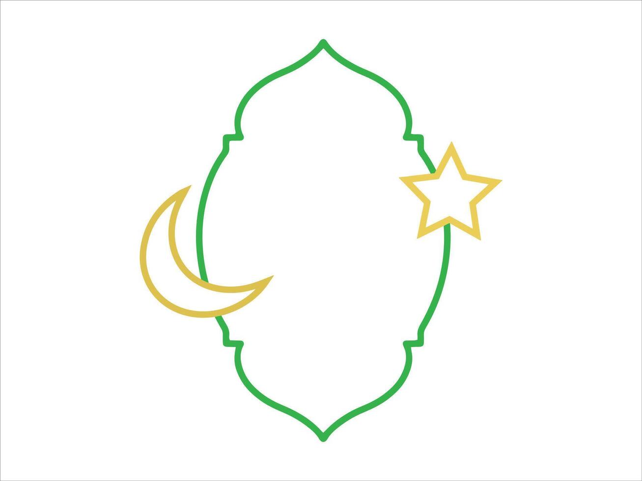 Eid Al Fitr Frame Background vector