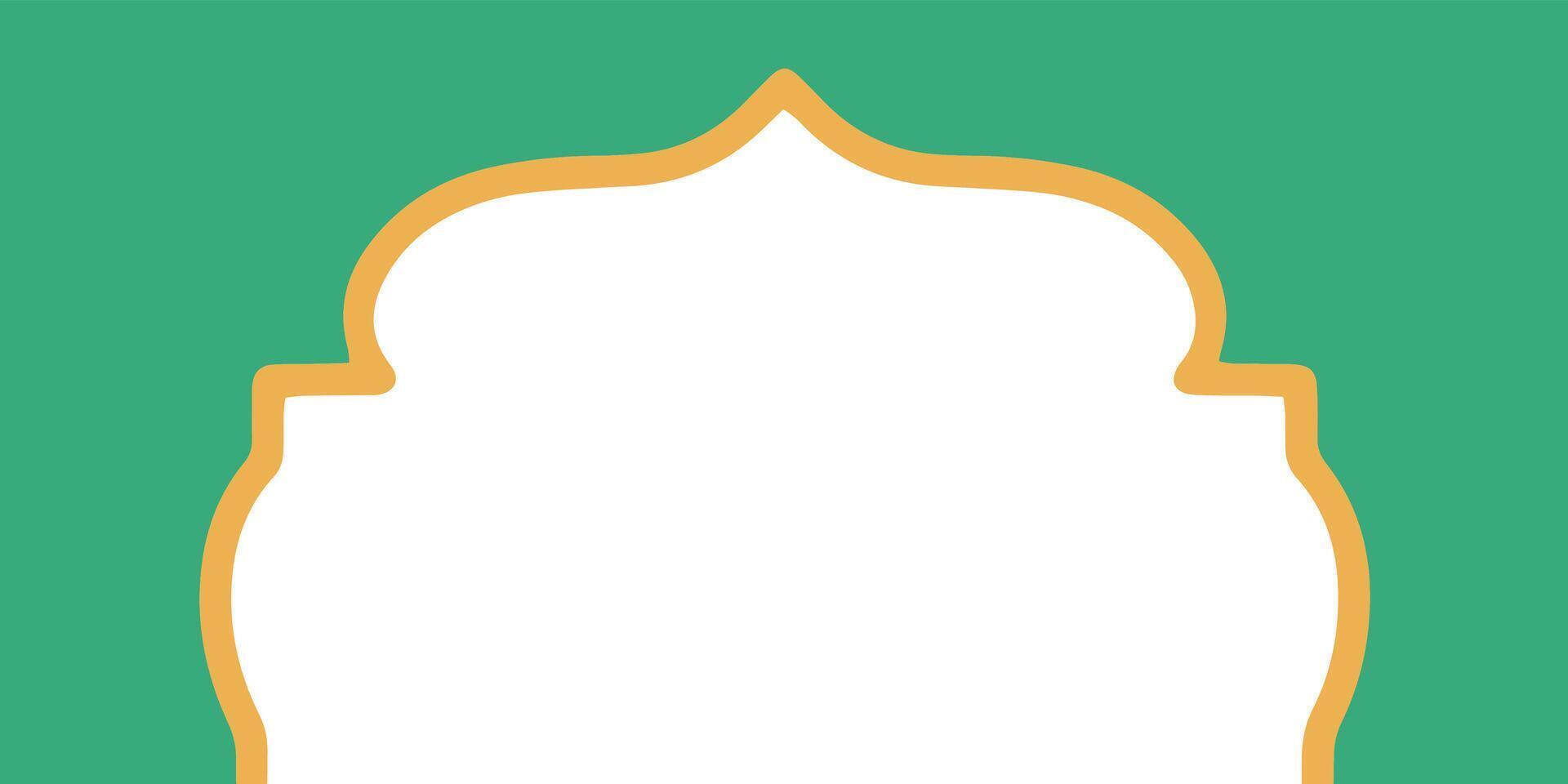 Eid Al Fitr Frame Background vector