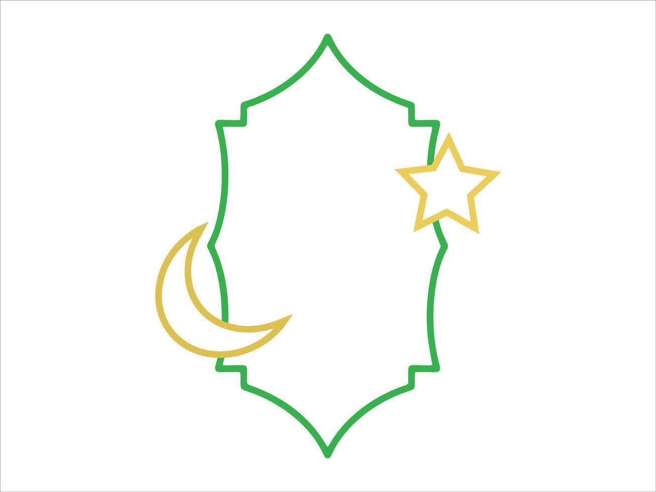 Ramadan Kareem Frame Background Illustration vector