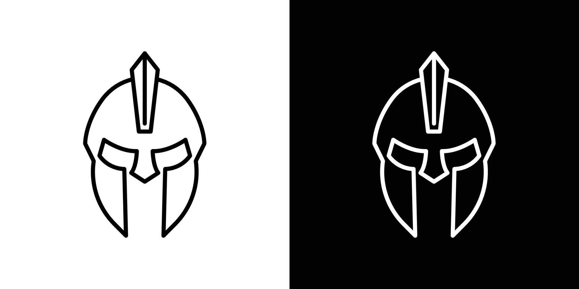 Warrior mask icon vector