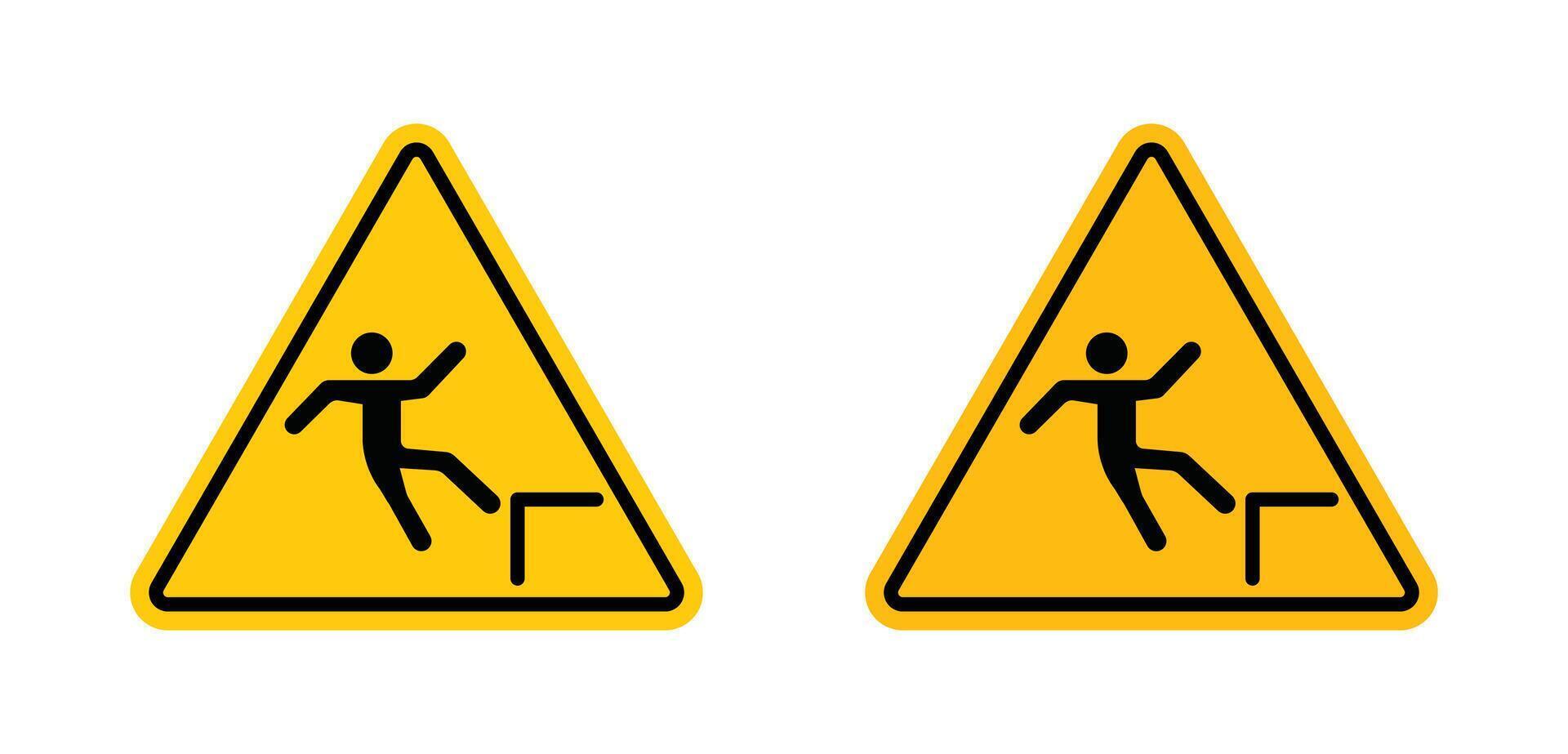 Slip Warning  sign vector