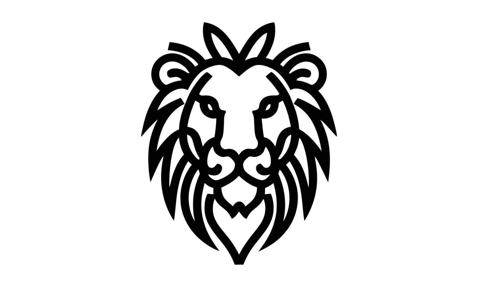 león vector icono gráfico logo diseño