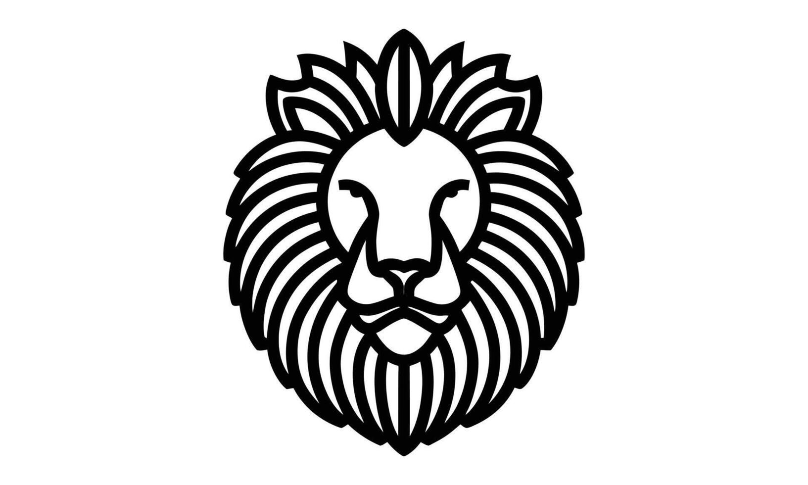 león vector icono gráfico logo diseño