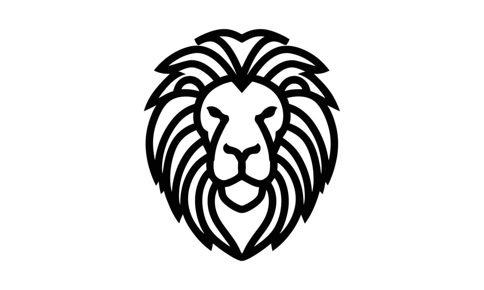 león vector icono gráfico logo diseño