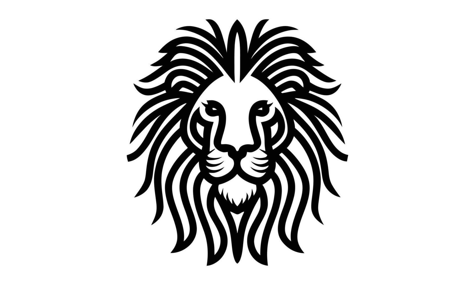 león vector icono gráfico logo diseño