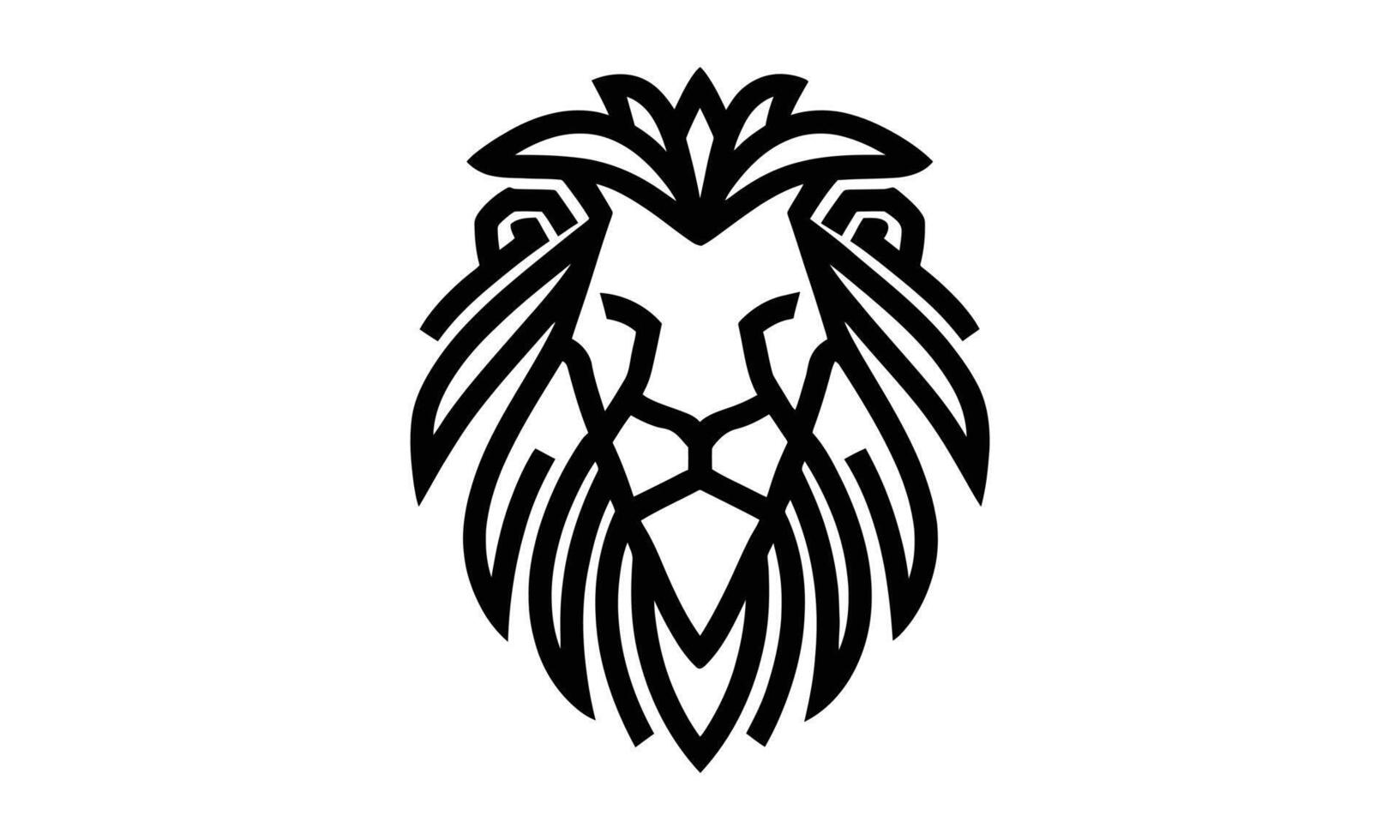 león vector icono gráfico logo diseño