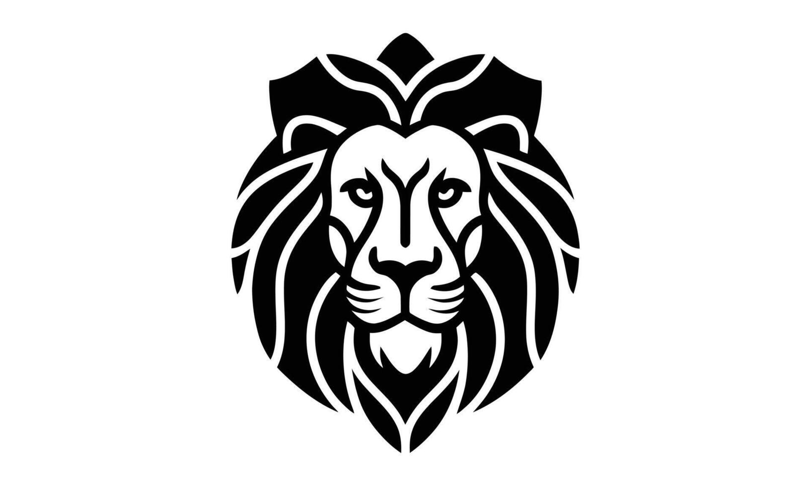 león vector icono gráfico logo diseño