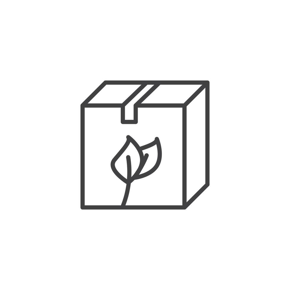 Eco packaging icon vector