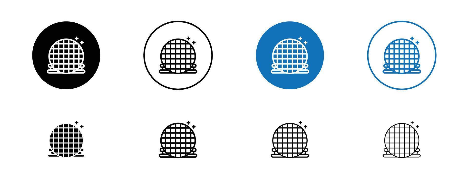 Stroopwafel cookies icon vector