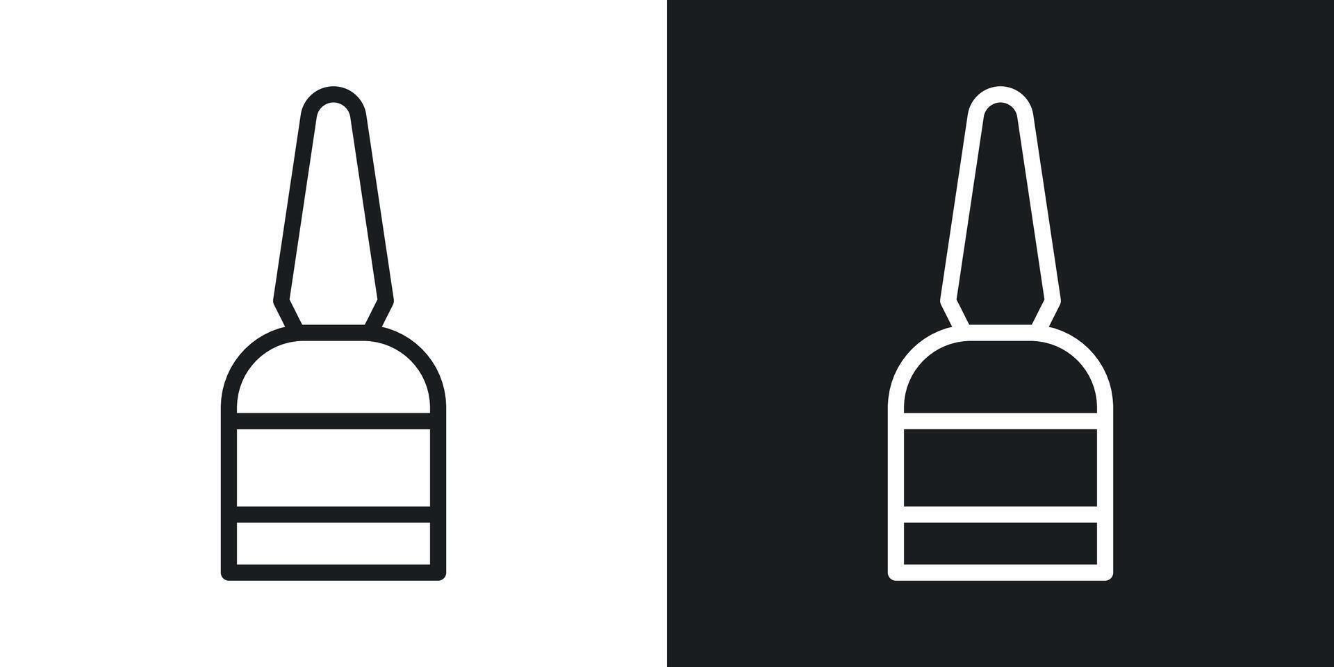 Eyeliner bottle icon vector