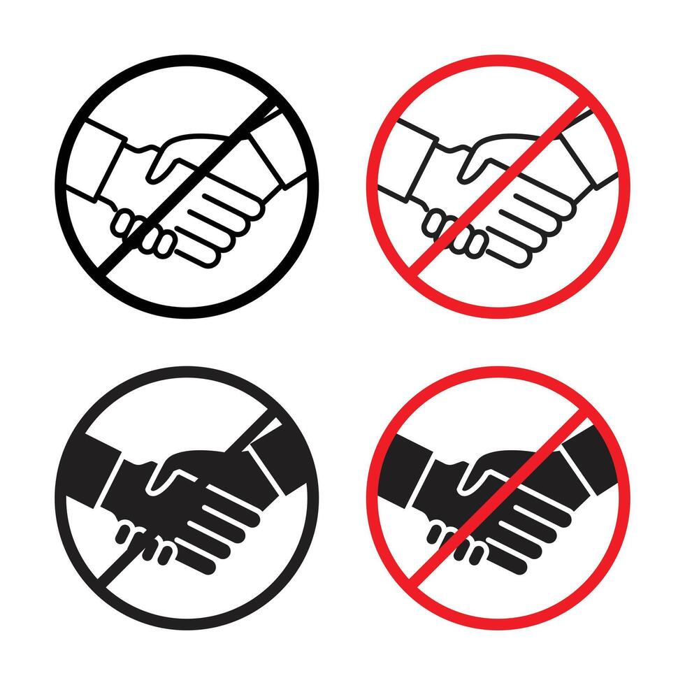 No handshake sign vector