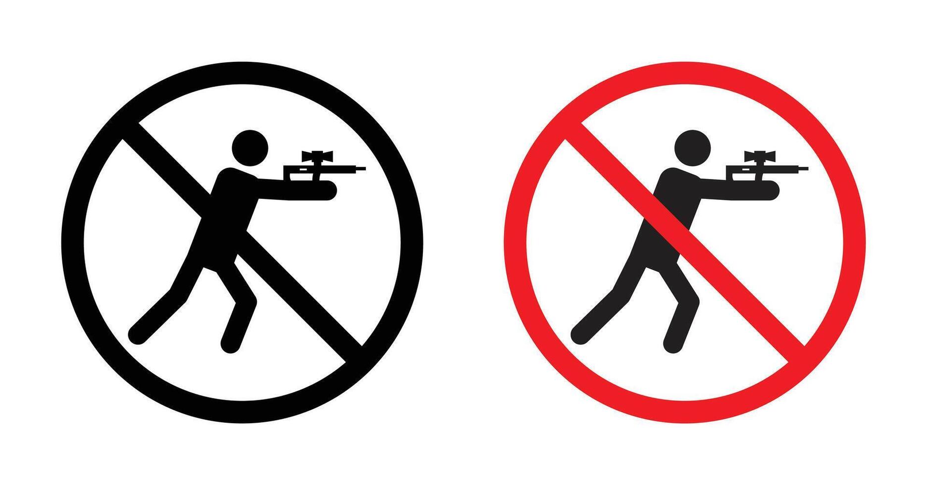 Stop hunting sign vector