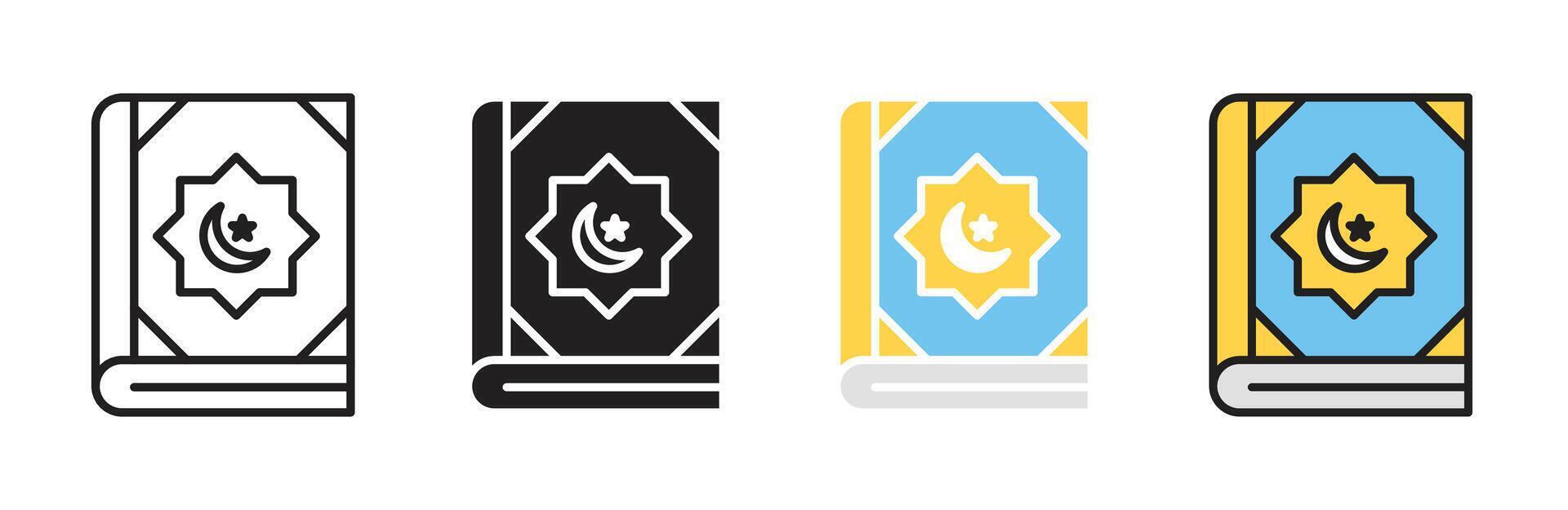 Quran kareem icon vector