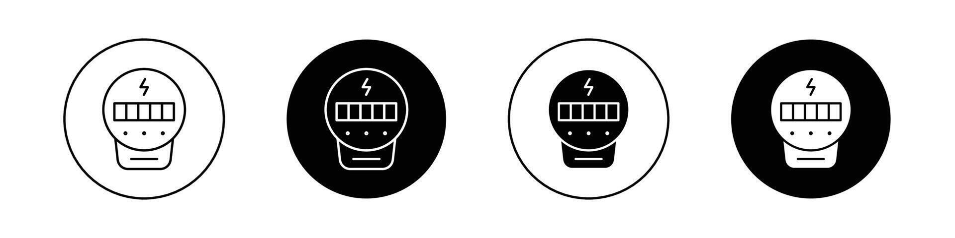 electric meter icon vector