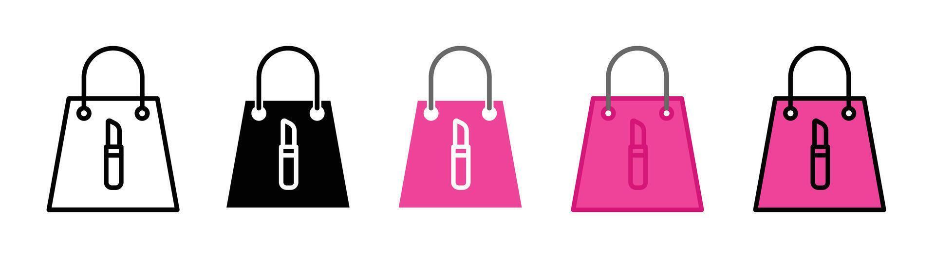 Beauty shopping icon vector