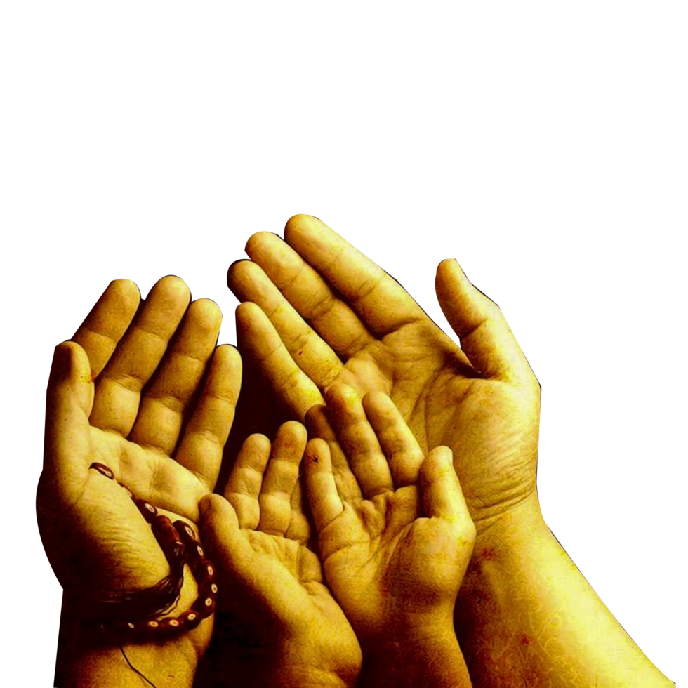 Praying hands of a man png