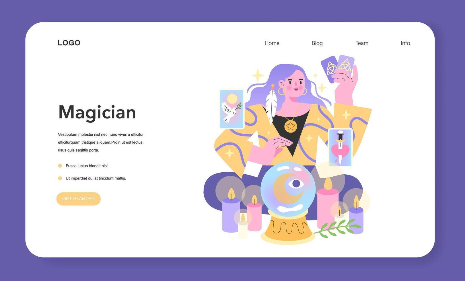 Magician Archetype illustration. Captivating and esoteric vector design.