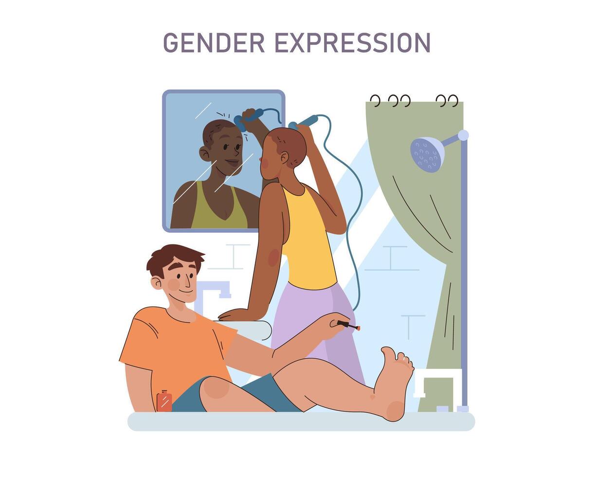 Gender Expression concept. vector