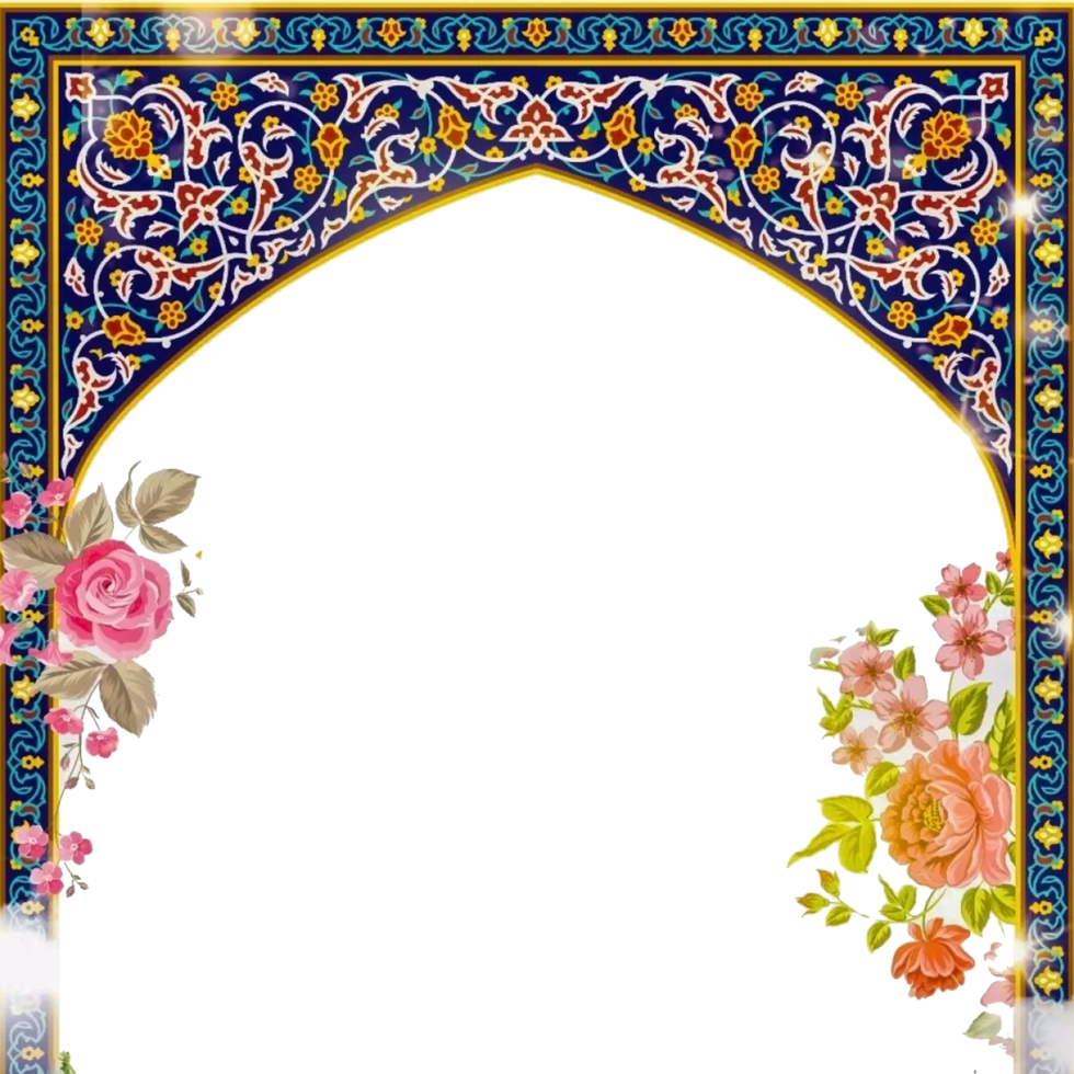 Islamic frame border persian style png