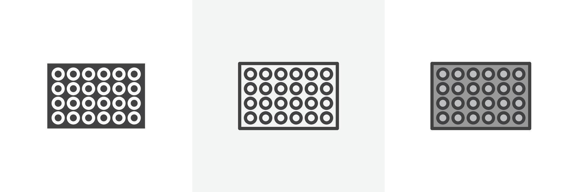 Bubble wrap icon vector