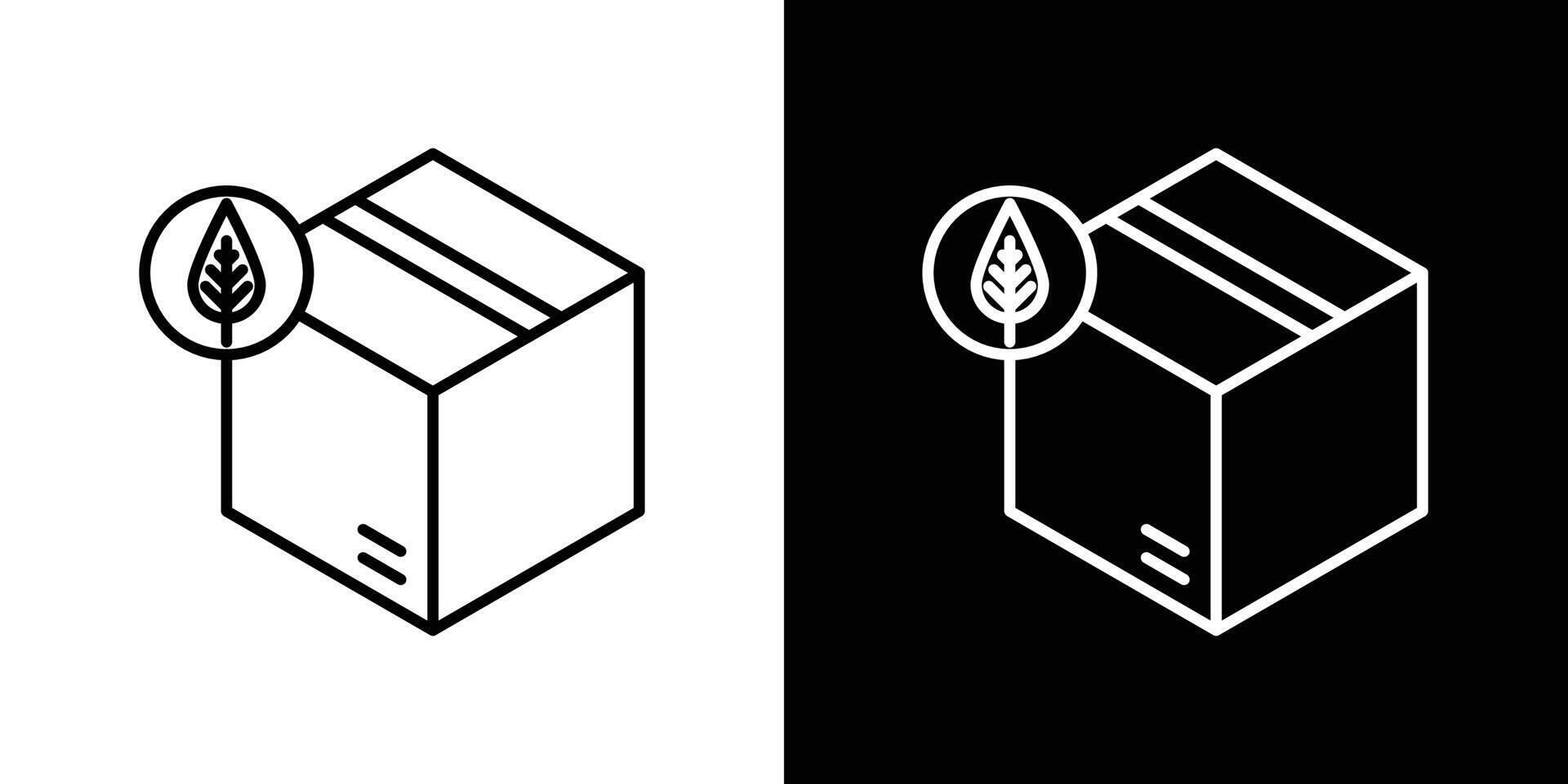 Eco packaging icon vector