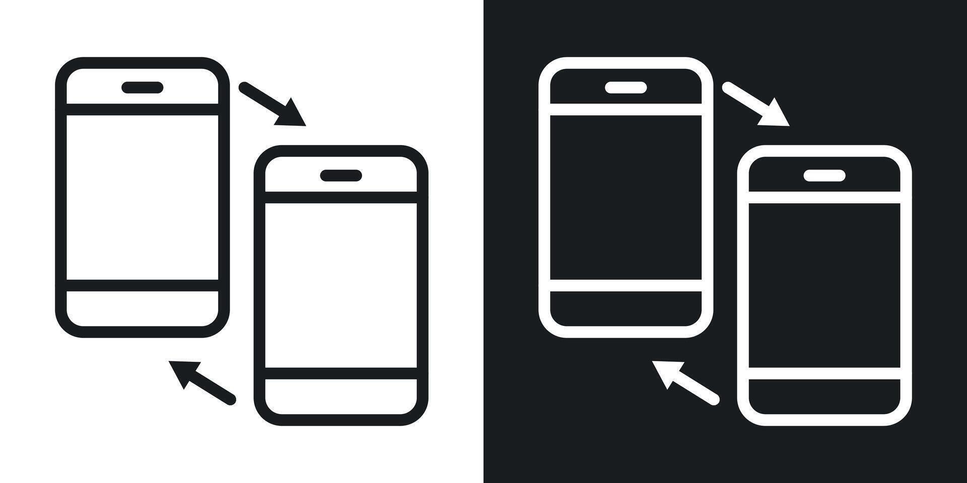 icono de transferencia de datos vector