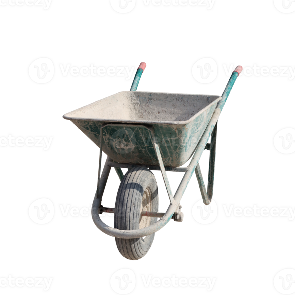wheelbarrow for transporting construction material png