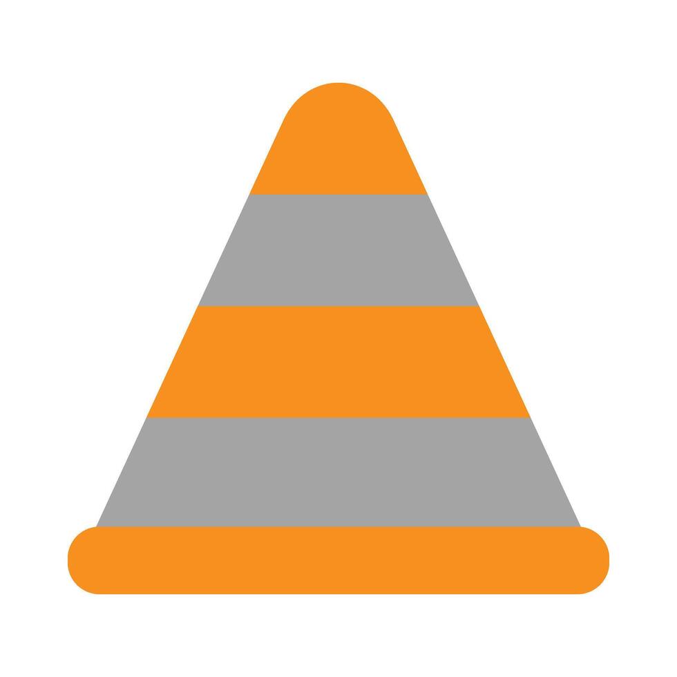 Traffic Cone Vector Flat Icon