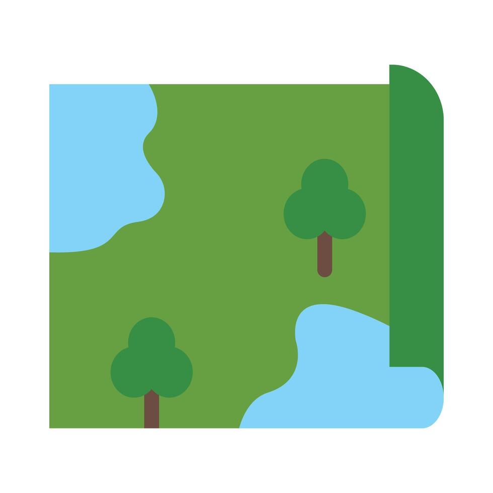 Map Vector Flat Icon