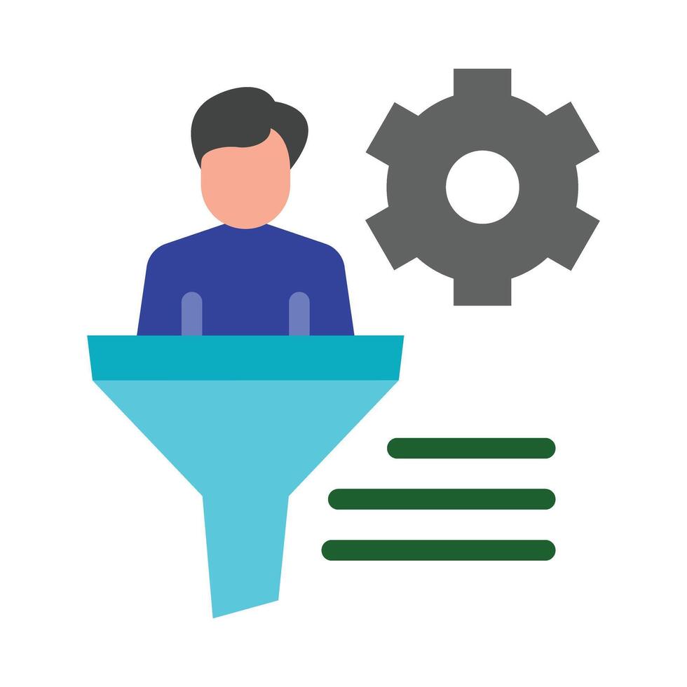 Conversion Rate Vector Flat Icon