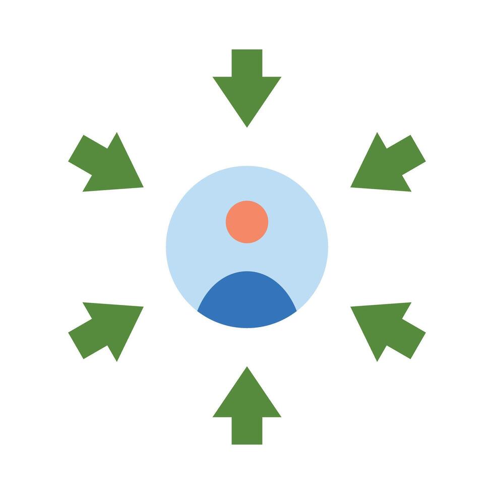 User Centered Design Vector Flat Icon