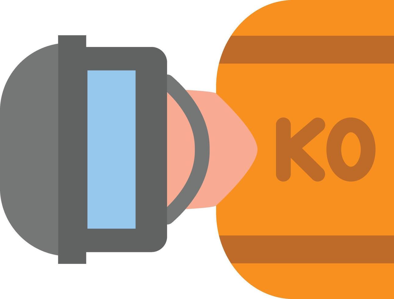 Knocked Out Vector Flat Icon