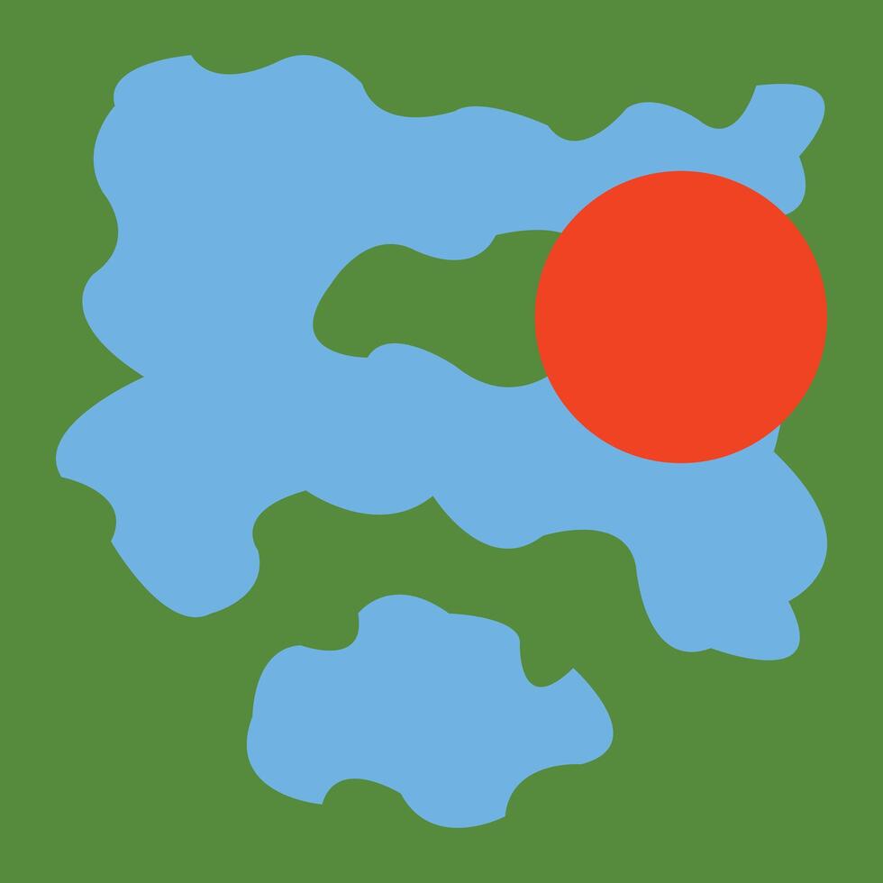 Red Zone Vector Flat Icon