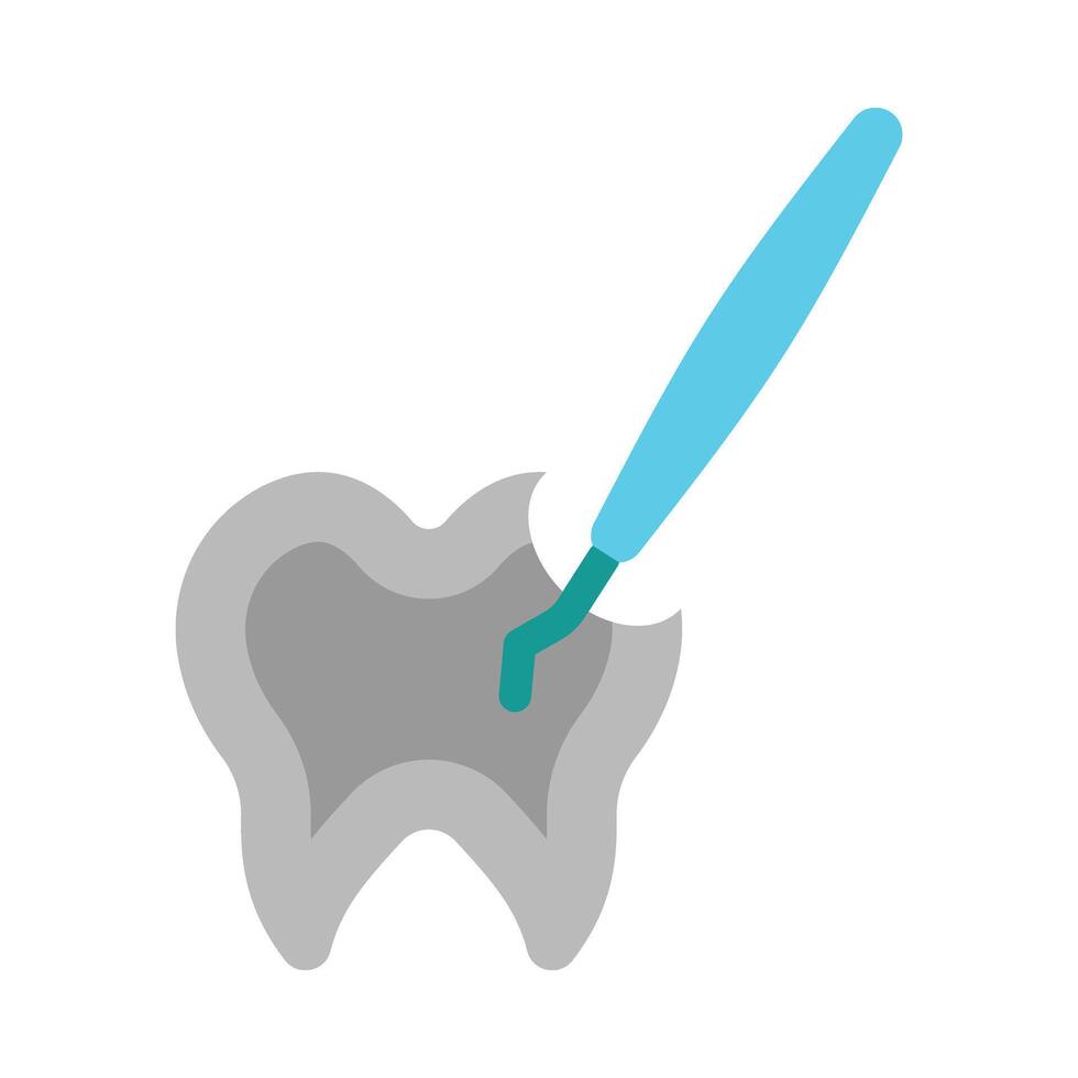 Root Canal Vector Flat Icon