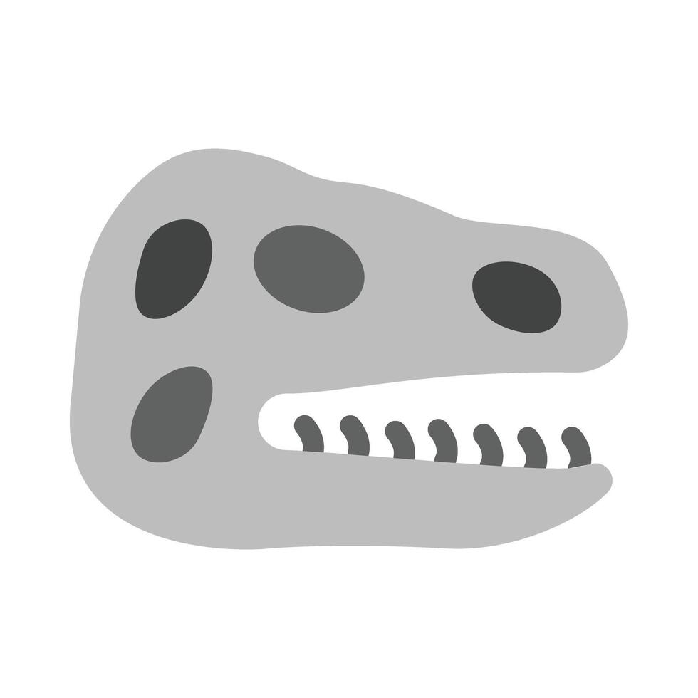 Dinosaur Skull Vector Flat Icon
