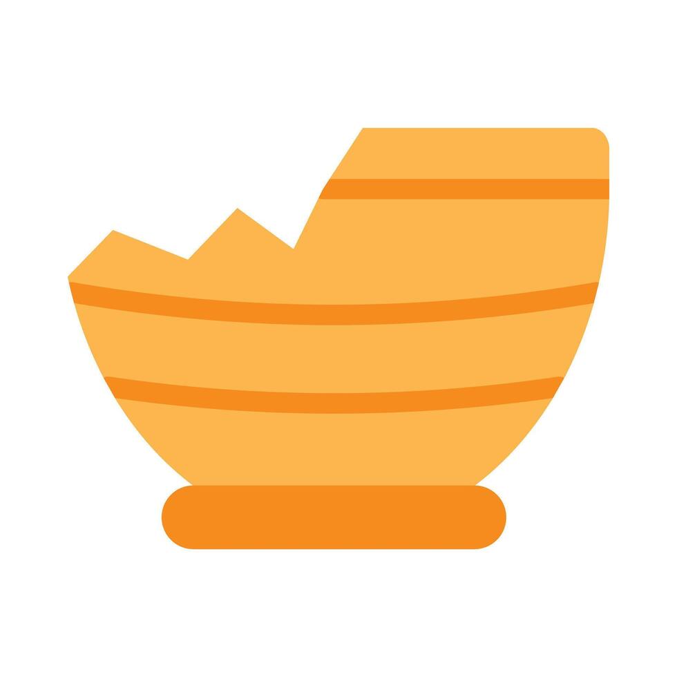 Broken Vessel Vector Flat Icon