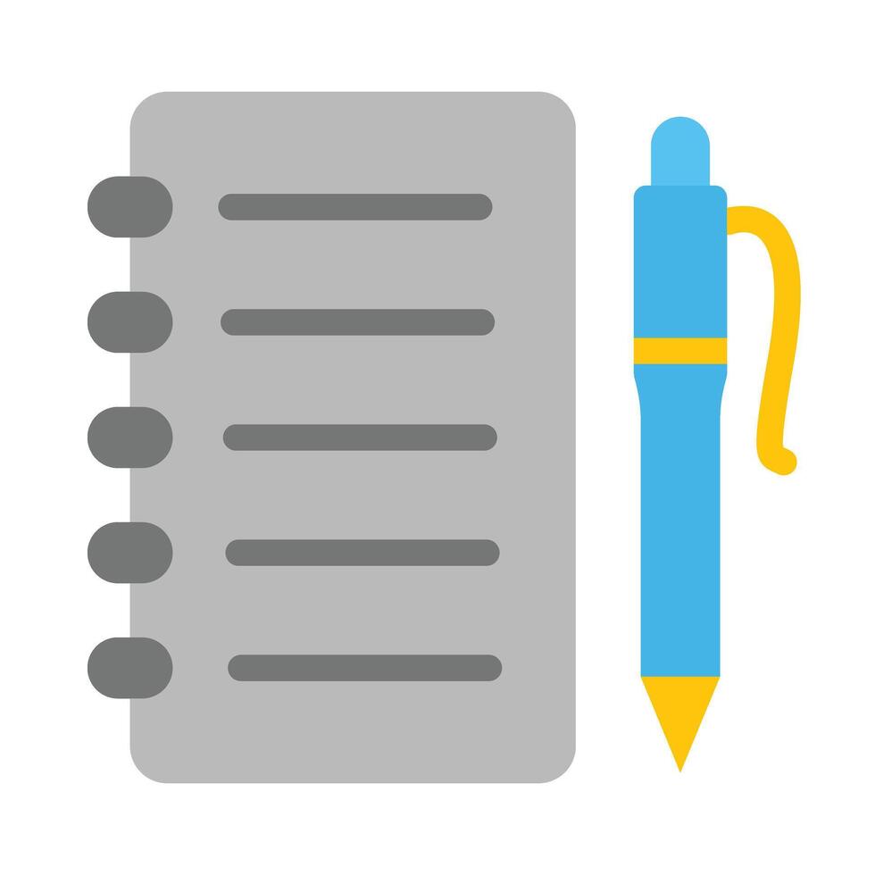 Notebook Vector Flat Icon