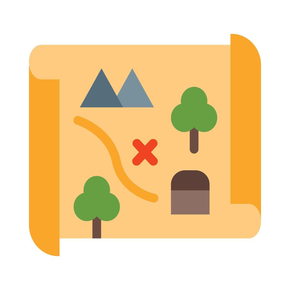 Map Vector Flat Icon