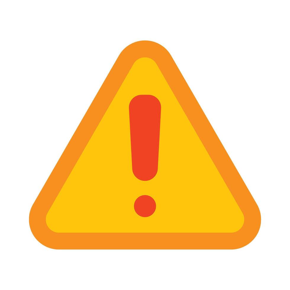 Caution Vector Flat Icon