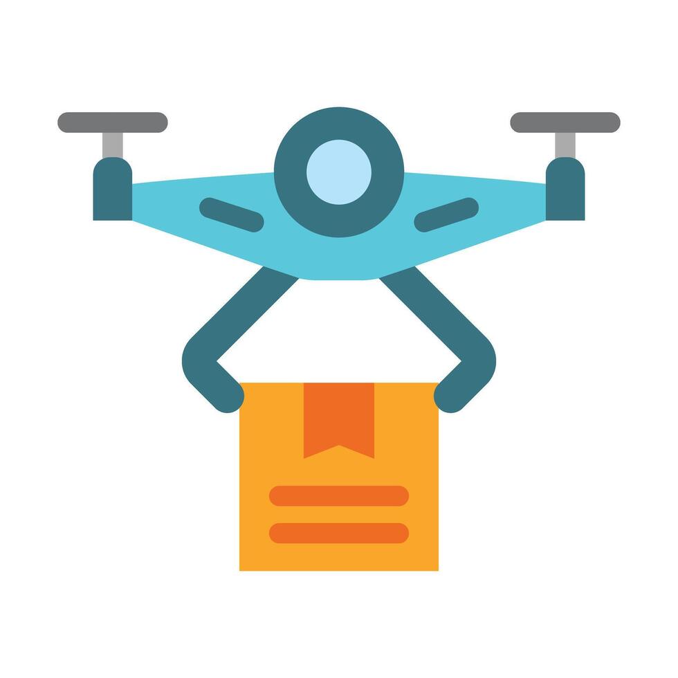 Drone  Vector Flat Icon Design