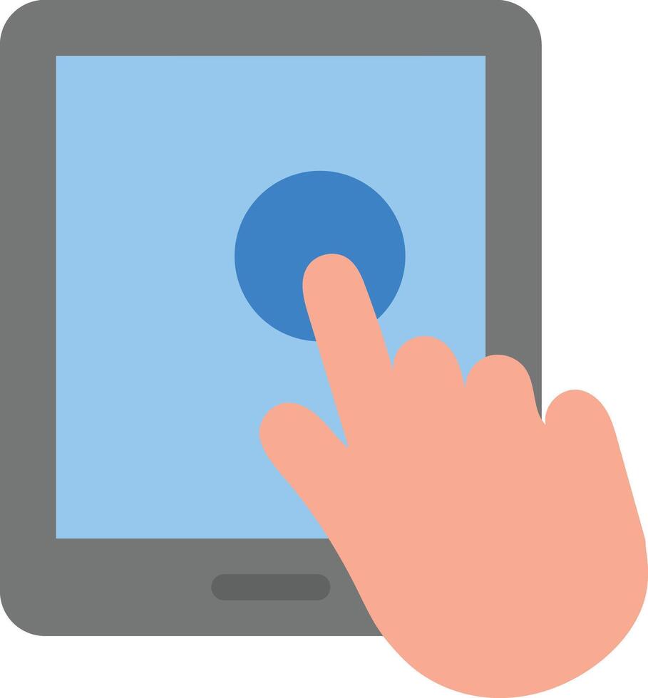 Touch Screen Vector Flat Icon Design Vector Flat Icon Design