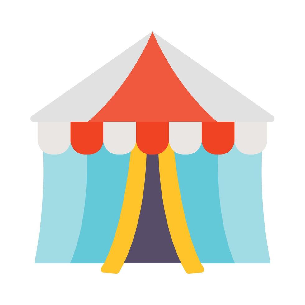 Circus Tent Vector Flat Icon Design Vector Flat Icon Design