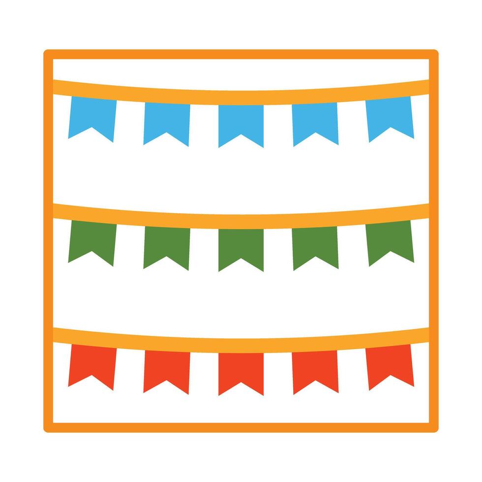 Garland Vector Flat Icon Design Vector Flat Icon Design