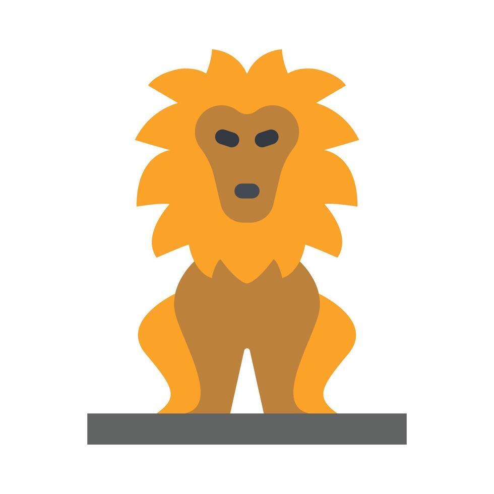 Lion Vector Flat Icon Design Vector Flat Icon Design